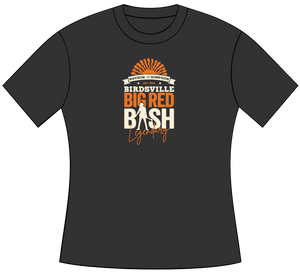 2024 Big Red Bash Line Up Tee - Ladies Style - Black