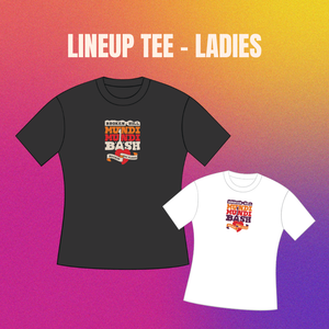 2025 Lineup Ladies Tee - Black & White