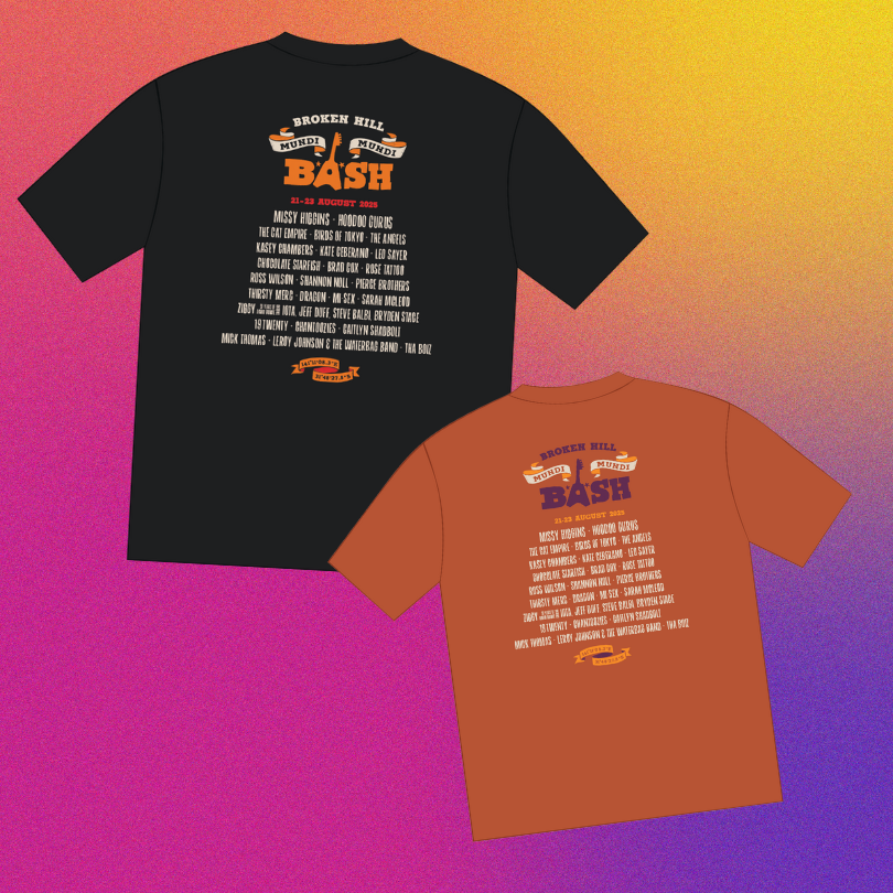 2025 Lineup Tee - Black & Rust